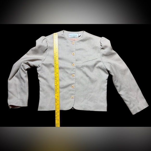 Light Tan Button-Front Jacket - Picture 7 of 15